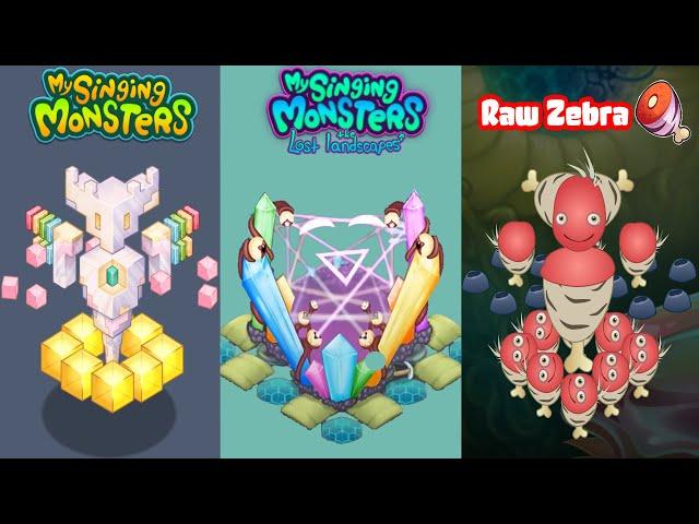 My Singing Monsters Vs The Lost Landscapes Vs Raw Zebra | Redesign Comparisons | All Comparisons