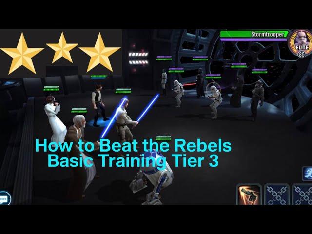 How to beat Rebels Basic Training Event (Tier 3) Hard. Swgoh