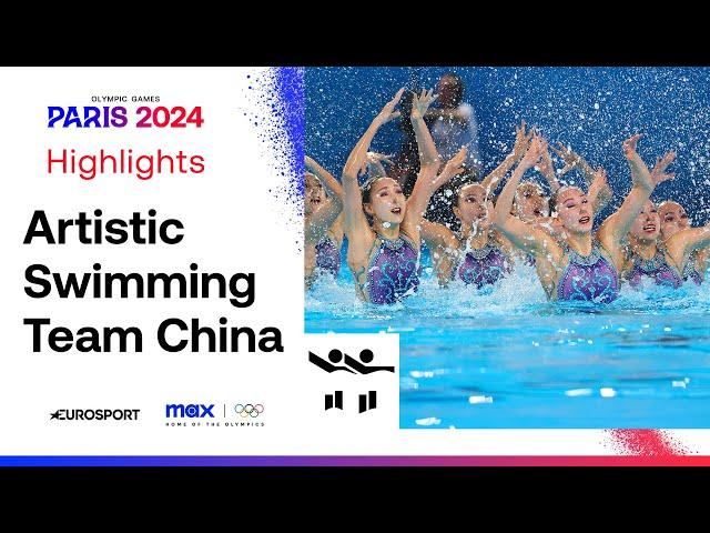 China's GOLD MEDAL Performance in Artistic Swimming Free Routine  | #Paris2024 #Olympics