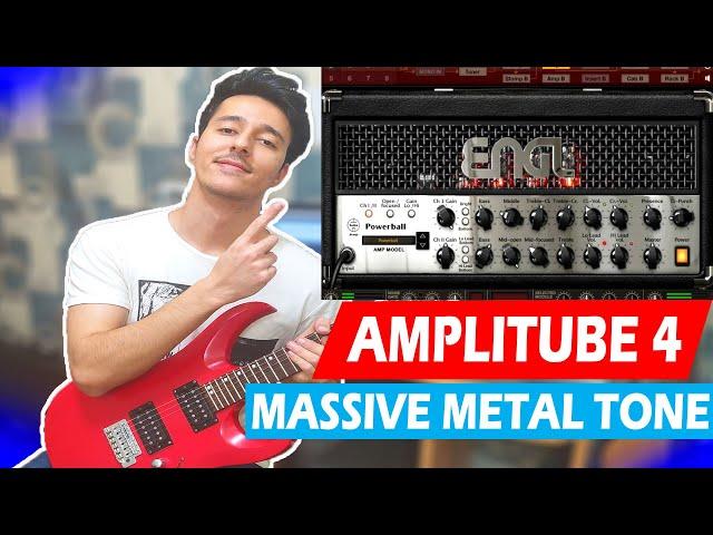 How To Make A MASSIVE Metal Tone With Amp Sim(Amplitube 4)