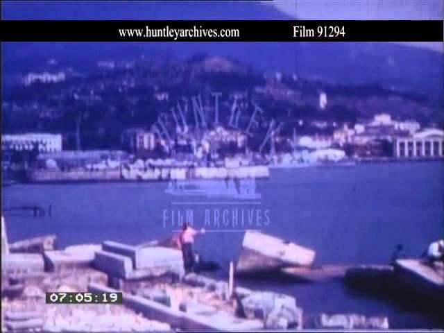 Yalta in the Crimea in the 1960's.  Archive film 91294