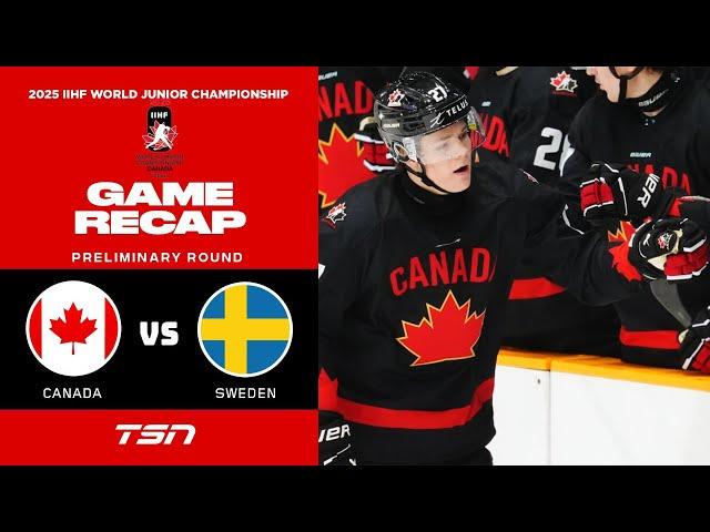 2025 World Junior Championship Pre-Tournament Game Extended Highlights: Canada vs. Sweden