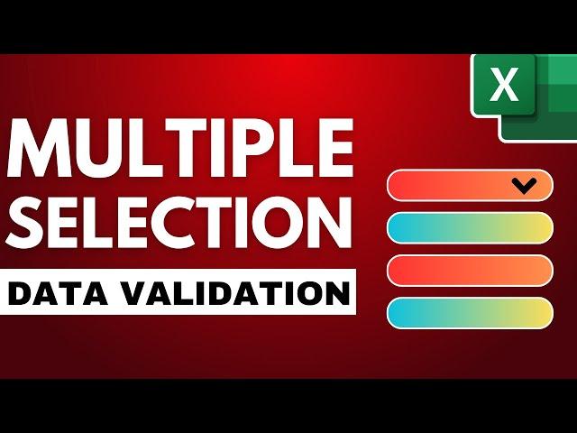 How to Create A MULTI-SELECT Drop-Down List in Excel!