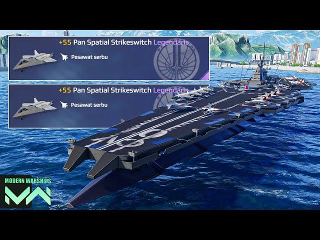 Kapal Sebesar Pulau Bawa 2X Strike Fighter Pan Spatial Strike Switch || Modern Warships