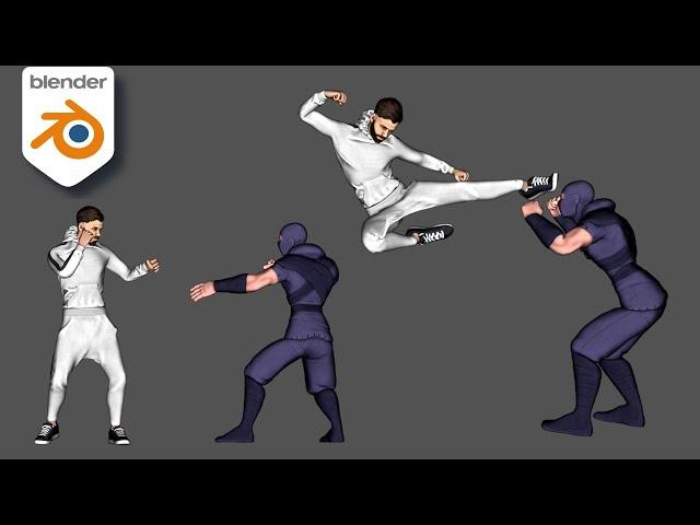 How to combine and edit Mixamo Animations | Blender 3.6 Tutorial