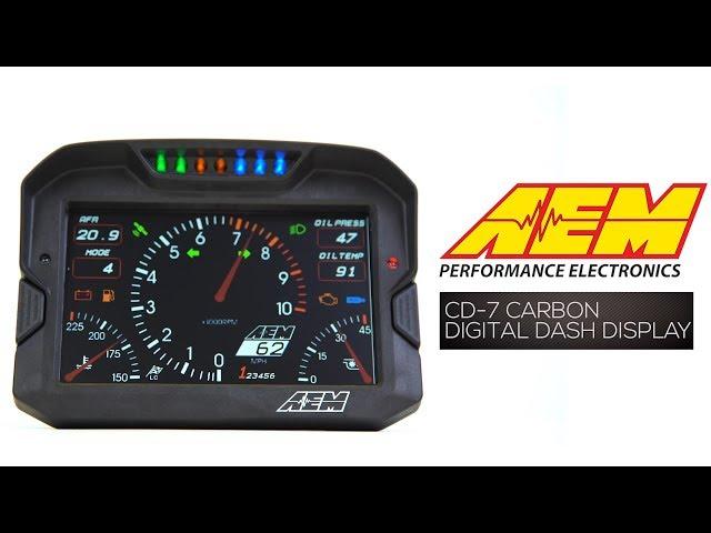 The Lightest, Brightest, Ultimate 7" Digital Dashboard Display - CD-7 Carbon