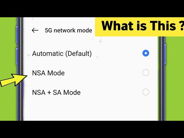 5G Standalone & Non Stand Alone Mode Setting | NSA Mode | SA Mode  Realme C35