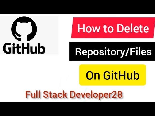 How to delete repository in GitHub using easy step by step.