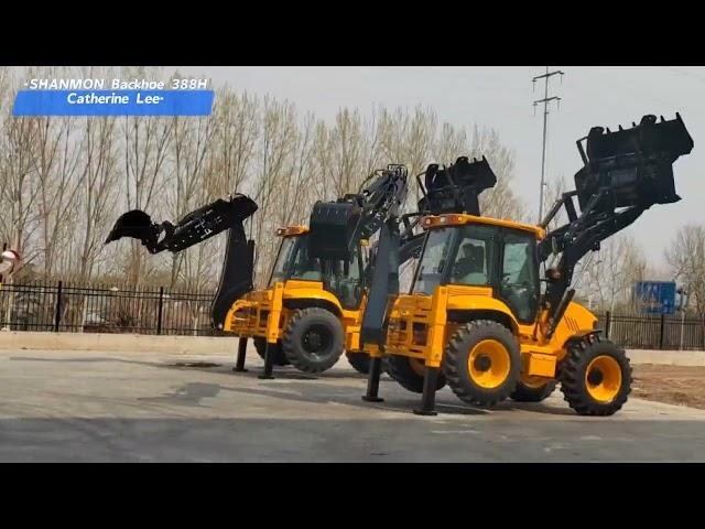 SHANMON Backhoe Loader 388H Operation#backhoeloader #backhoetractor #backhoe #construction