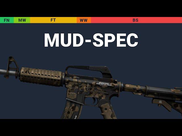 M4A1-S Mud-Spec - Skin Float And Wear Preview