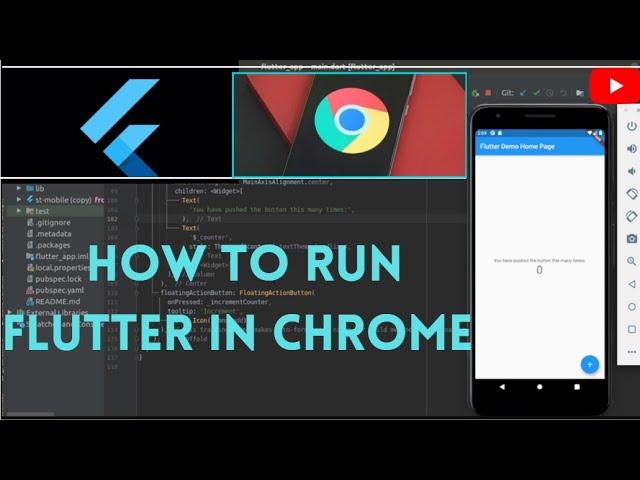 How To Run Flutter App In Chrome [flutter tutorial]