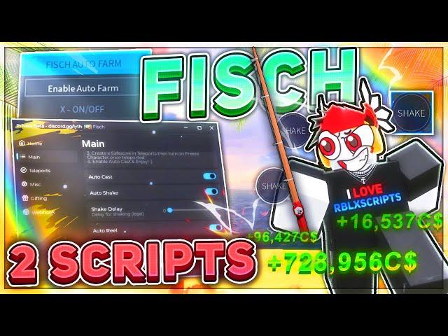 2 NEW FISCH Script GUIS [INF COIN AUTO FARM, INSTANT CATCH, AUTO SELL & FASTEST SHAKE] + *PASTEBIN*