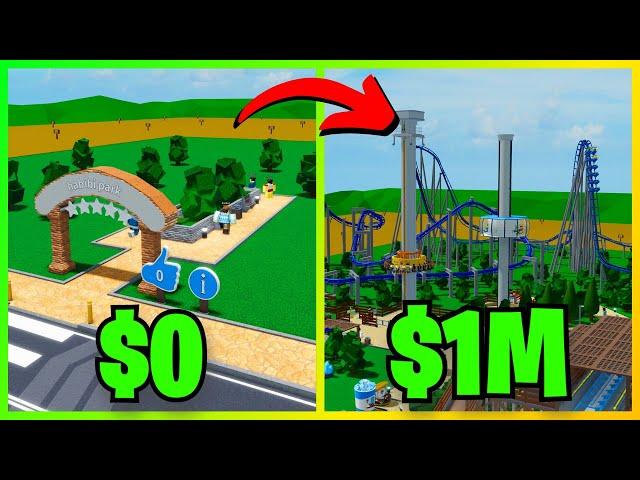 How Fast Can I Get To 1M In Theme Park Tycoon 2? | Roblox