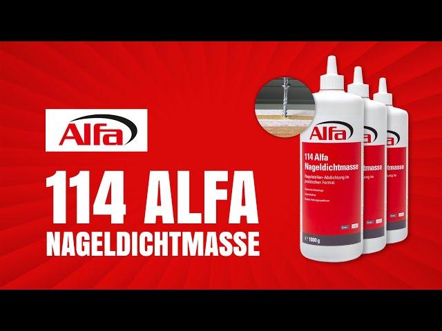 Vorstellung der 114 Alfa Nageldichtmasse | Alfa Direkt