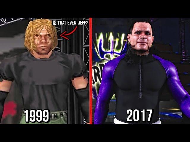 The Evolution Of Jeff Hardy In WWE Games! ( WWF WrestleMania 2000 To WWE 2K18 )