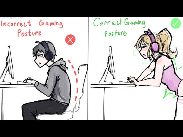 Correct Gaming Posture | Comic Dub