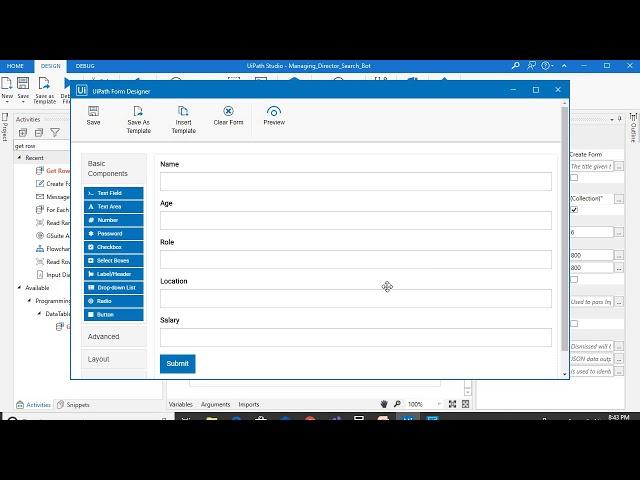 Uipath Advance Topic-Uipath Form(Part1)