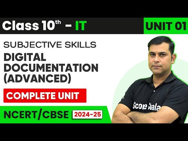 Digital Documentation - One Shot Revision | Class 10th Information Technology - 402