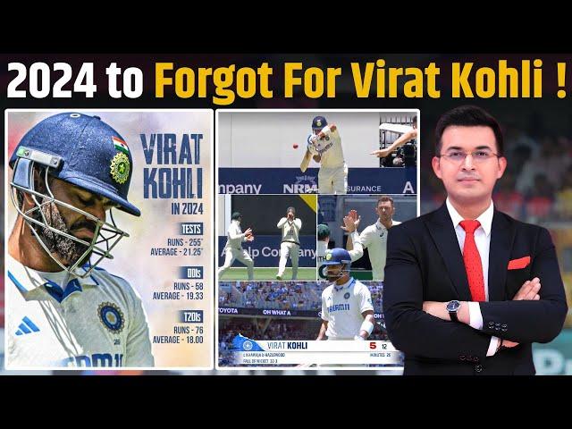 IND vs AUS: Virat Kohli's flop show continues in Australia ! Virat averages less than 20 in 2024 !