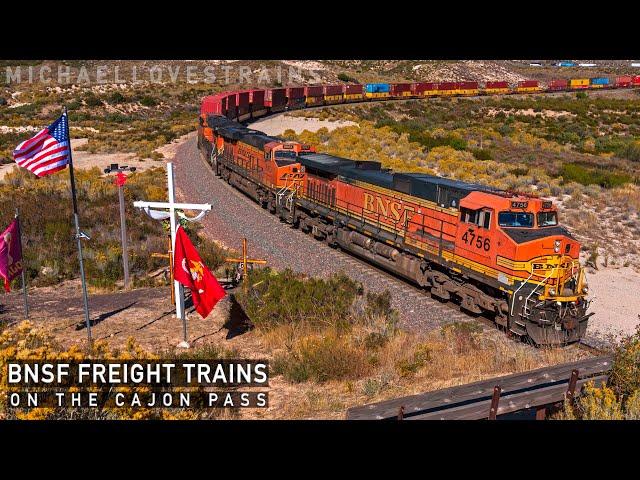 BNSF Freight Trains on the Cajon Pass - 2024