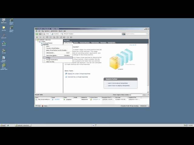 VMware vSphere: VM Management - Cloning/Templating