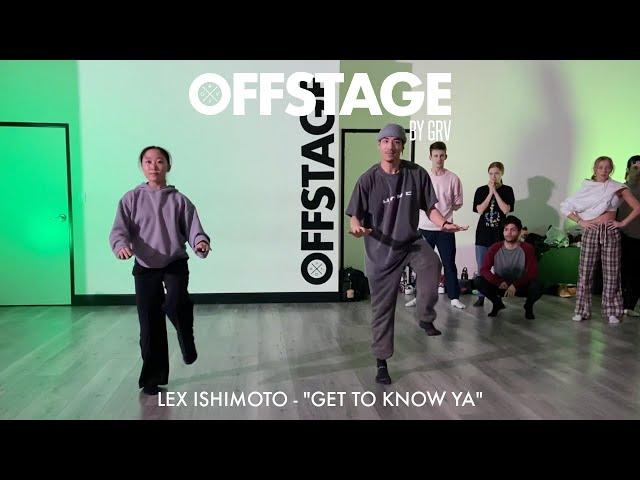 Lex Ishimoto Contemporary Fusion Choreography to “Get to Know Ya” by Nao at Offstage Dance Studio