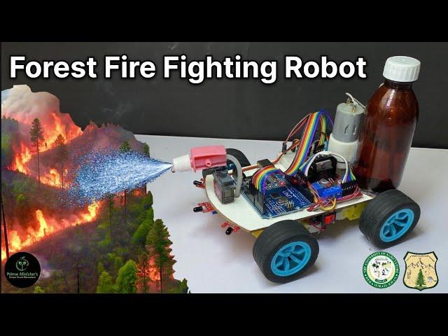 DIY Fire Fighting Robot using Arduino  |  Auto Fire Chaser and Extinguisher