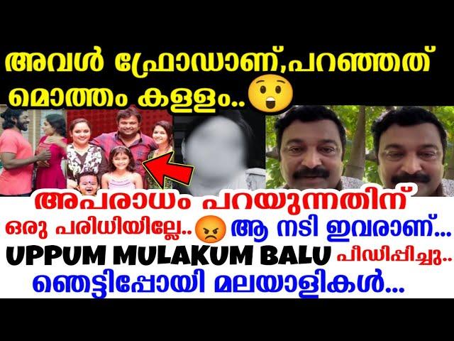 ബാലു പീഡിപ്പിച്ച നടി ഇവരോ?പീഡന പരാതി നടിയെ കണ്ട് അക്ഷരാർത്ഥത്തിൽ ഞെട്ടിഉപ്പും മുളകും ആരാധകർ!!