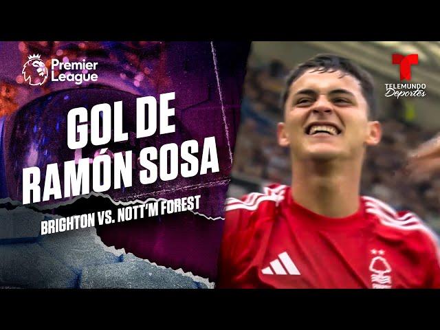 Ramón Sosa hace su primer gol - Brighton vs. Nottingham Forest | Premier League | Telemundo Deportes