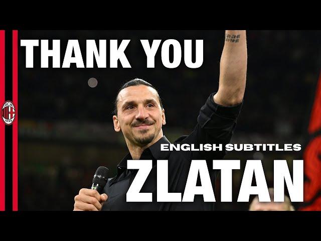 Zlatan Ibrahimovic Retirement Speech with english subtitles