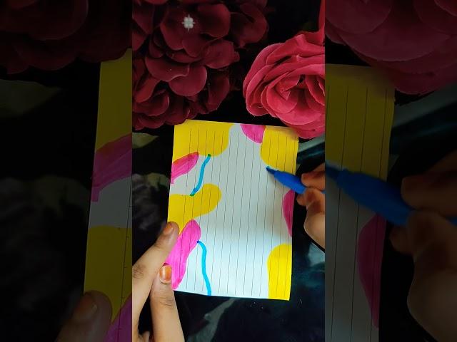 Doodle paper |DIY with Ameera and Sahar 🩷 #music #kpop #painting #art #brushpen