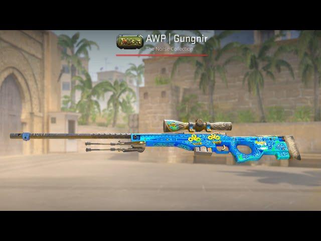 CS2 Updated AWP GUNGNIR - 4x CLOUD9 Holo Stickers