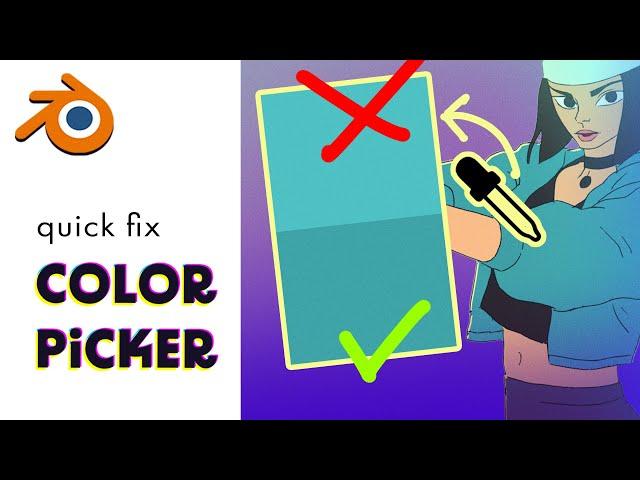 Quick Fix Color Picker - Blender Grease Pencil