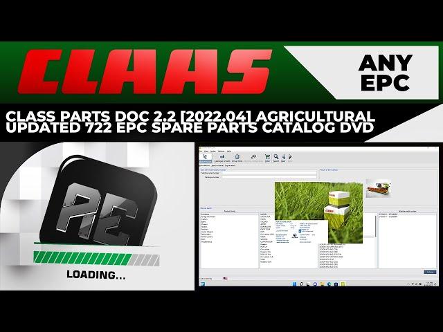 CLASS PARTS DOC 2.2 [2022.04] AGRICULTURAL UPDATED 722 EPC  DVD | INSTALLATION