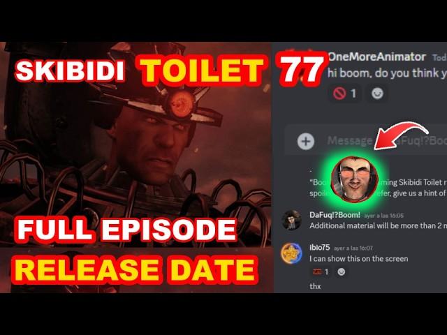 Skibidi Toilet 77 (FULL EPISODE) RELEASE DATE!!?  *OFFICIAL DATE*?