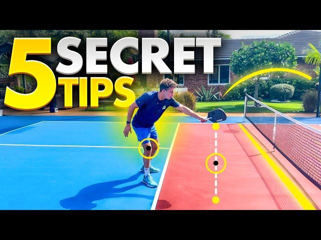 5 Secret Tips ALL 5.0 Level Players Use! (Level Up Your Pickleball Game)