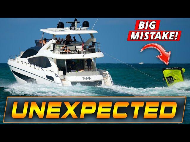 EPIC FAIL: LIFE RAFT DEPLOYED ACCIDENTALLY AT HAULOVER INLET !! | WAVY BOATS