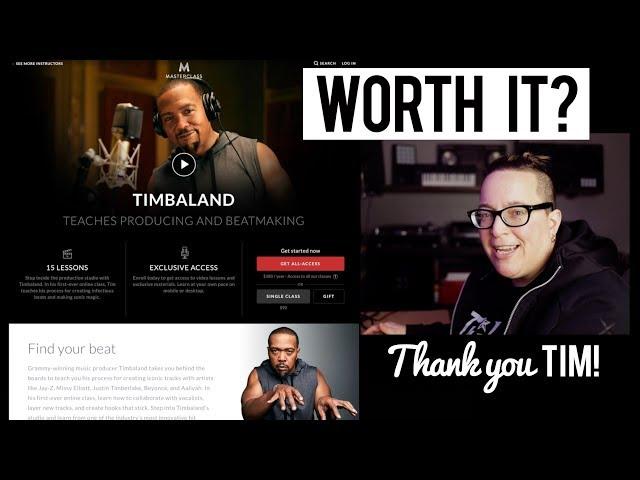 Timbaland Beatmaking Masterclass Review | I should be keeping it a secret!