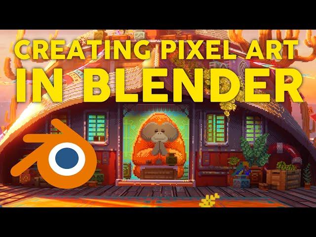 My Process for creating pixel art scenes in Blender