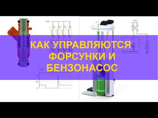 Принцип управления форсунками, бензонасосом и пример поиска неисправности в проводке