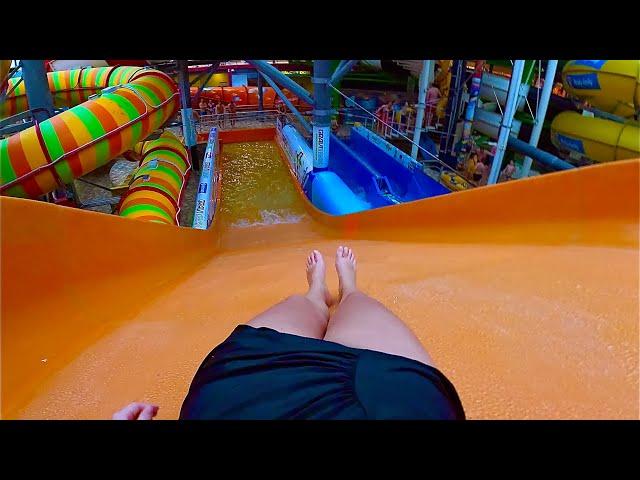 Orange Plunge Water Slide at Aquapalace Waterpark