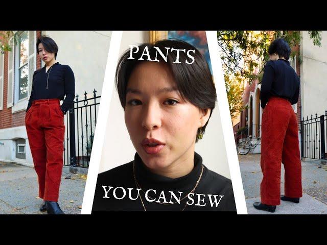 Making the Olive Pants | Pleated Trouser Sewing Tutorial