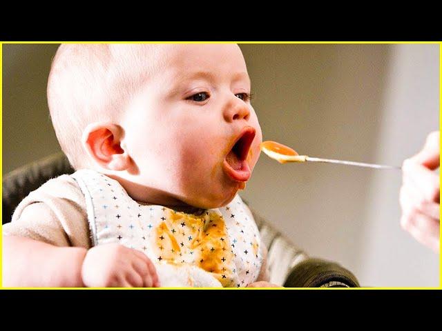 Funny Baby Eating Food Compilation | Peachy Vines