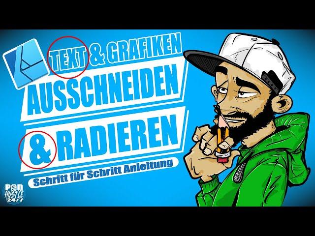 Text & Grafiken aus dem Hintergrund Ausschneiden - Affinity Designer T-Shirt Business Tutorial