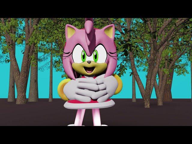 Amy Rose Stomach growl animation