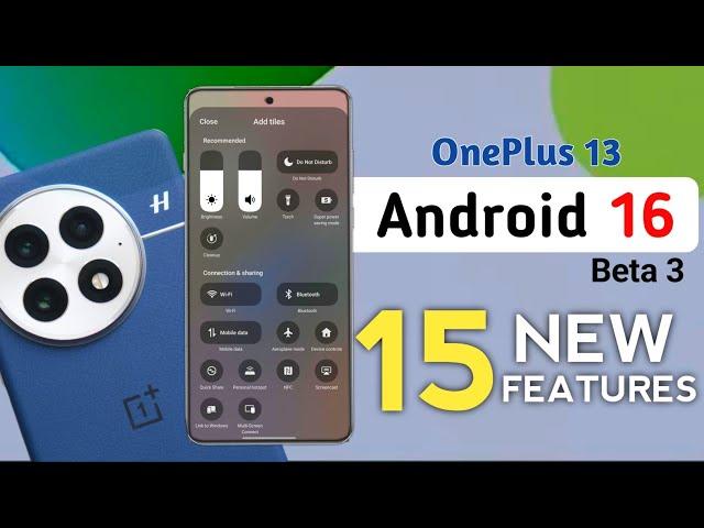 Oneplus 13: Android 16 Beta 3 Features| Oneplus 13 Tips And Tricks