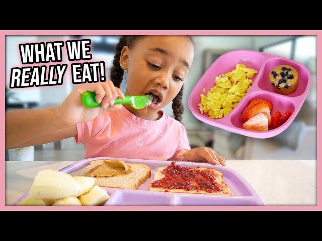 What We Eat in a Day! *Realistic Easy Meals* (Single Mom & 4 Year Old)