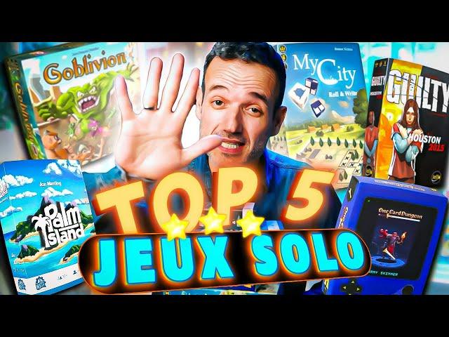 Mon TOP 5 des jeux SOLO (et finalement y'en a plus que 5)