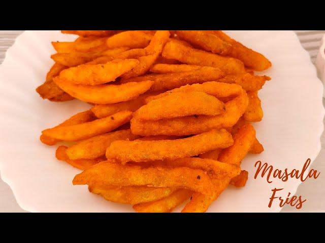 मसाला फिंगर फ्राइज-दिल्ली स्पेशल | Spicy Masala Fries