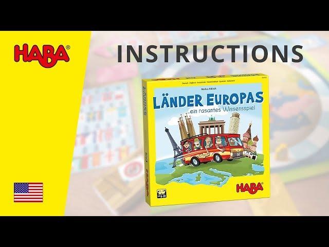 HABA The Countries of Europe (Rules)